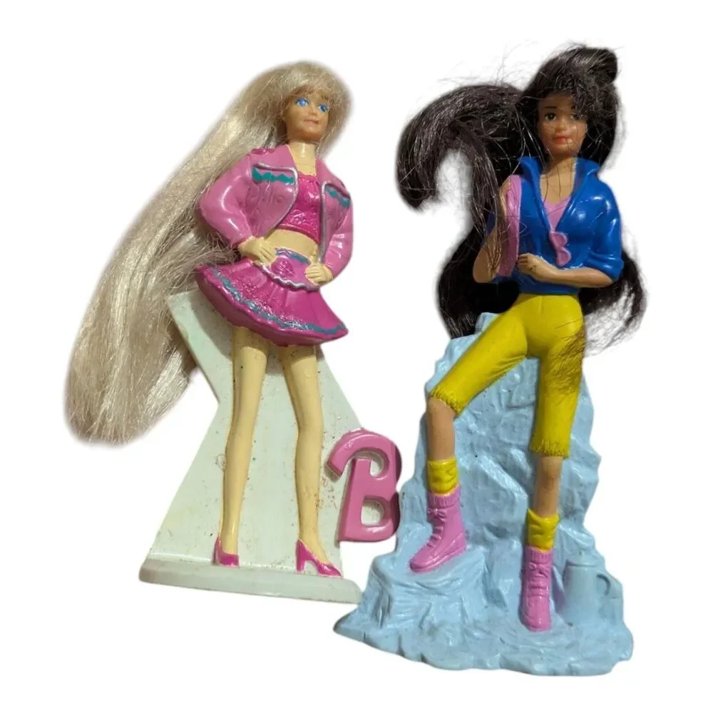 Vintage 90s McDonalds Barbie Happy Meal Toy Figures Lot of 2 Mattel Collectibles